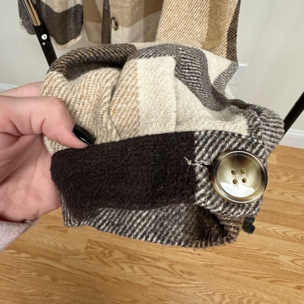 Plaid Button-Up Jacket - image 4